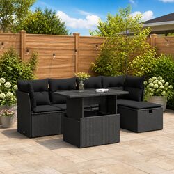 6-Piece Garden Sofa Set: Ideal for Outdoor Gatherings