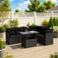 Practical 7 Piece Garden Sofa Set for Your Outdoor Living