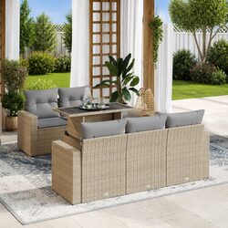 Practical 6-Piece Garden Sofa Set for Every Outdoor Need