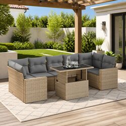 Perfectly Designed 8-Piece Sofa Set for Any Outdoor Space