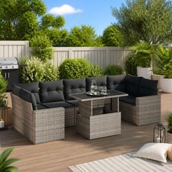 Practical 8 Piece Garden Sofa Set for Outdoor Relaxation
