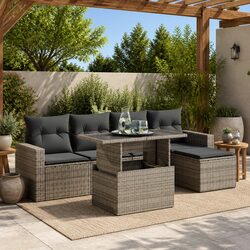 Perfectly Practical 6-Piece Garden Sofa Set for Your Home