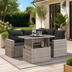 Practical 5-Piece Garden Sofa Set for Outdoor Use