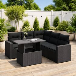 Versatile 6-Piece Sofa Set for Backyard Gatherings