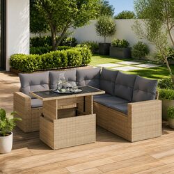 Practical 6-Piece Garden Sofa Set for Your Outdoor Areas