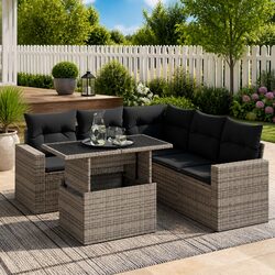 Practical 6-Piece Garden Sofa Set for Your Patio