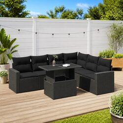 Practical 7-Piece Garden Sofa Set for Everyday Use