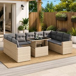 Practical 10 Piece Sofa Set for Your Outdoor Living Space