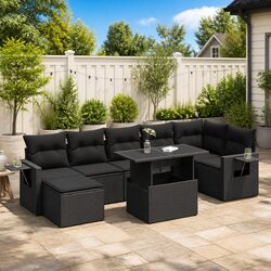 Practical 8 Piece Garden Sofa Set for Various Uses