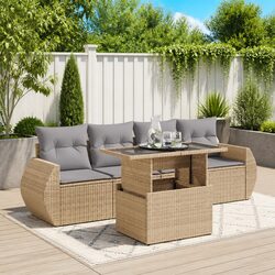 Relax in Style: 5-Piece Outdoor Sofa Set with Storage