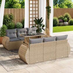 Practical 7 Piece Garden Sofa Set for Your Outdoor Space