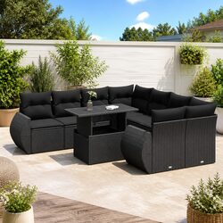 Functional 9 Piece Garden Sofa Set for Every Outdoor Setting