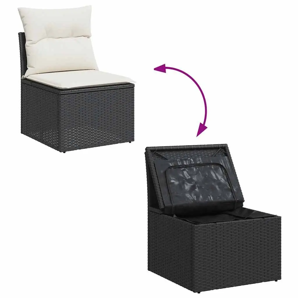 Garden Sofa Set 9 Piece Outdoor Patio Furniture Lounger with Cushions Storage
