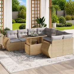 9 Piece Outdoor Sofa Set for Relaxation