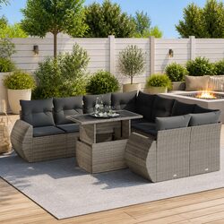 Ideal 9-Piece Garden Sofa Set for Patio or Backyard Relaxation