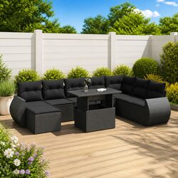 Practical 9-Piece Sofa Set for Outdoor Living