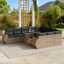 Practical 11-Piece Garden Sofa Set for Versatile Use