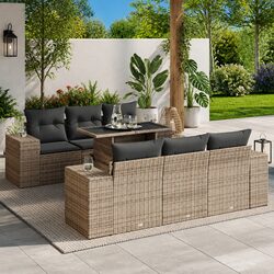 7 Piece Modular Outdoor Sofa Set