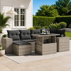 Practical 7 Piece Garden Sofa Set for Your Outdoor Needs