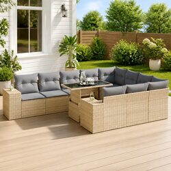 Ideal 11 Piece Garden Sofa Set for Outdoor Gatherings