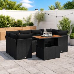 Practical 7 Piece Garden Sofa Set for Versatile Use