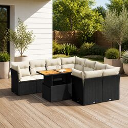 9-Piece Rattan Sofa Set for Your Outdoor Gatherings