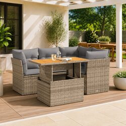 Ideal 5-Piece Sofa Set for Outdoor Relaxation