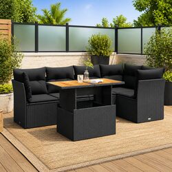 Practical 6-Piece Garden Sofa Set for Any Outdoor Space