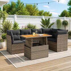 Practical 6 Piece Garden Sofa Set for Any Outdoor Area