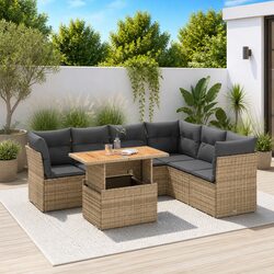 Ideal for Outdoor Gatherings: 7-Piece Sofa Set