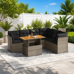 Versatile 7-Piece Sofa Set for Any Outdoor Setup