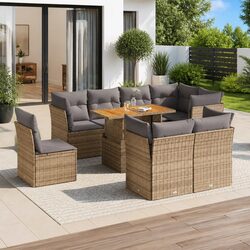 Perfect 9-Piece Garden Sofa Set for Entertaining Outdoors