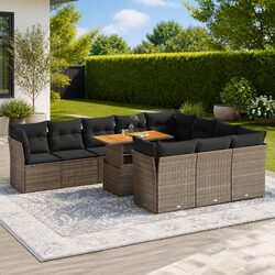 11-Piece Garden Sofa Set: Ideal for Patios and Backyards