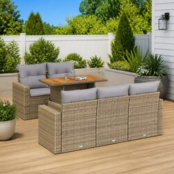 Versatile 6 Piece Garden Sofa Set for Outdoor Use