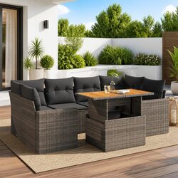 Practical 7 Piece Garden Sofa Set for Every Occasion