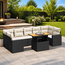 Functional 8-Piece Garden Sofa Set for Any Patio