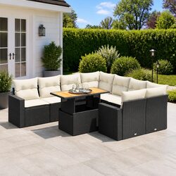 Versatile 9 Piece Sofa Set for Your Outdoor Gatherings