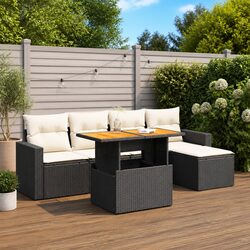 Practical 6-Piece Modular Garden Sofa Set for Patios