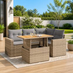 Versatile 5-Piece Garden Sofa Set for Any Outdoor Area