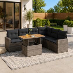 Versatile 7 Piece Garden Sofa Set for Relaxation