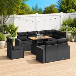 9-Piece Outdoor Sofa Set for Versatile Use
