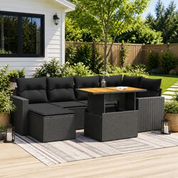 Practical 7 Piece Garden Sofa Set for Any Outdoor Area