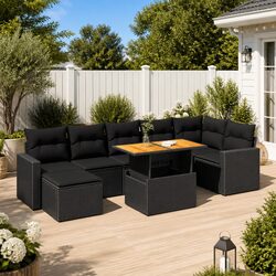 Practical 8-Piece Sofa Set for Your Outdoor Retreat