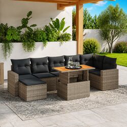 Practical 8-Piece Garden Sofa Set for Outdoor Use
