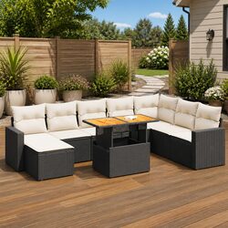 9-Piece Sofa Set for Versatile Outdoor Use