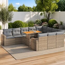 Practical 11-Piece Garden Sofa Set for Any Outdoor Setting