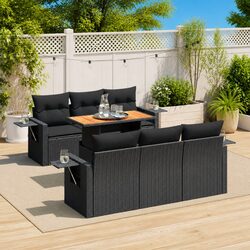 Practical 7 Piece Outdoor Sofa Set for Home Use