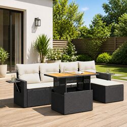 Versatile 6-Piece Garden Sofa for Any Outdoor Setting