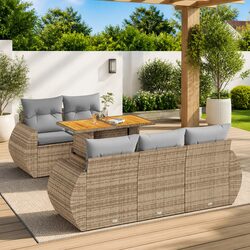 Practical 6-Piece Garden Sofa Set for Any Outdoor Space