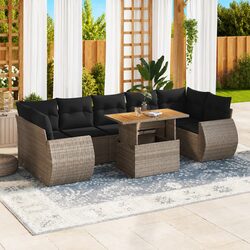 Versatile 8 Piece Grey Garden Sofa for Any Outdoor Setting